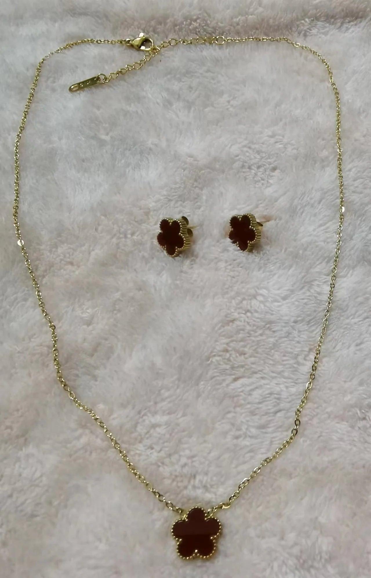 Adjustable New Design Gold Plated Stainless Steel 316L Plant Flower Bracelet With Five Leaf Petals Women's Luxury Gifts Clover